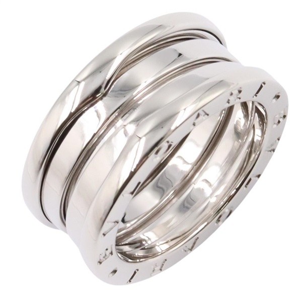 BVLGARI B-zero1 Ring 3 bands 18KWG White Gold Used women US size 5.5 #51