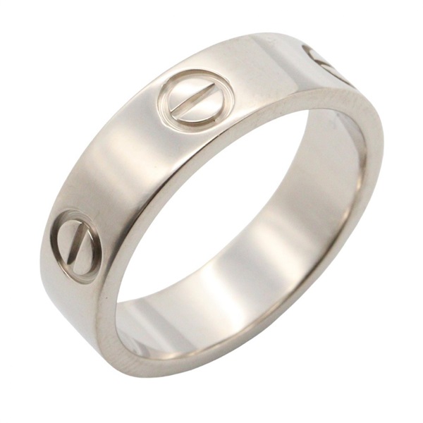 CARTIER Love Ring 18KWG White Gold Used unisex Us size 6.5 #54