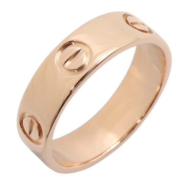 CARTIER Love Ring 18KPG  Pink Rose Gold Used women US size 7.25 #55