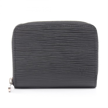 LOUIS VUITTON zip around wallet Card Case coin purse M60152 Epi Noir Used mens