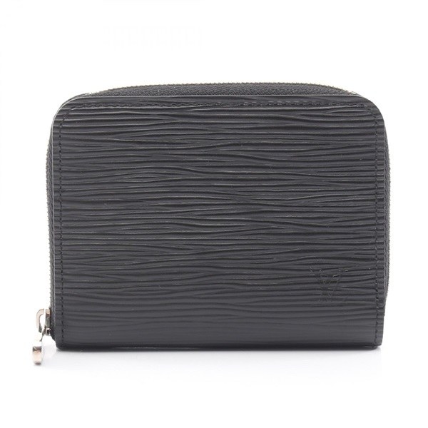 LOUIS VUITTON zip around wallet Card Case coin purse M60152 Epi Noir Used mens