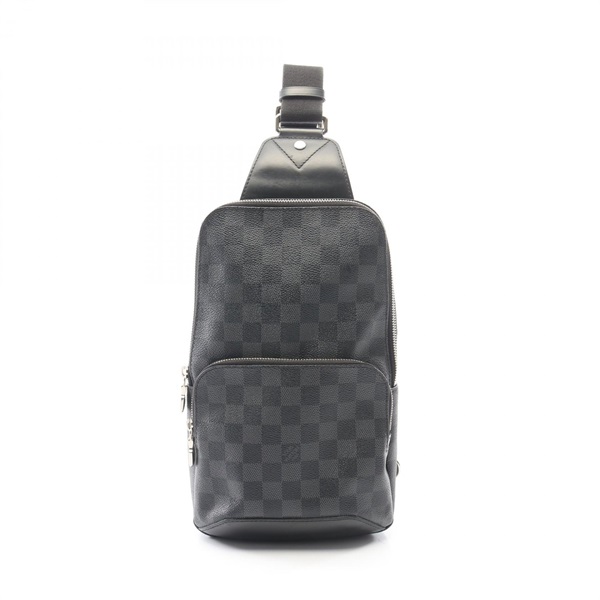 LOUIS VUITTON Avenue Sling Waist Crossbody Bag N41719 Damier Graphite Used LV