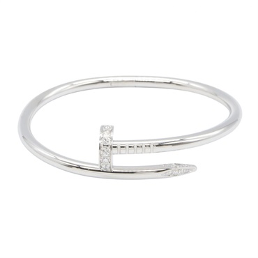 CARTIER Juste un Clou Diamond Bracelet 18KWG White Gold Used Women