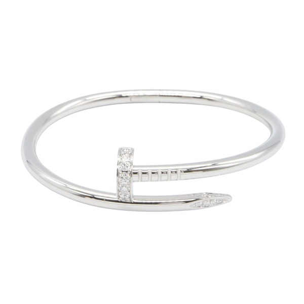 CARTIER Juste un Clou Diamond Bracelet 18KWG White Gold Used Women