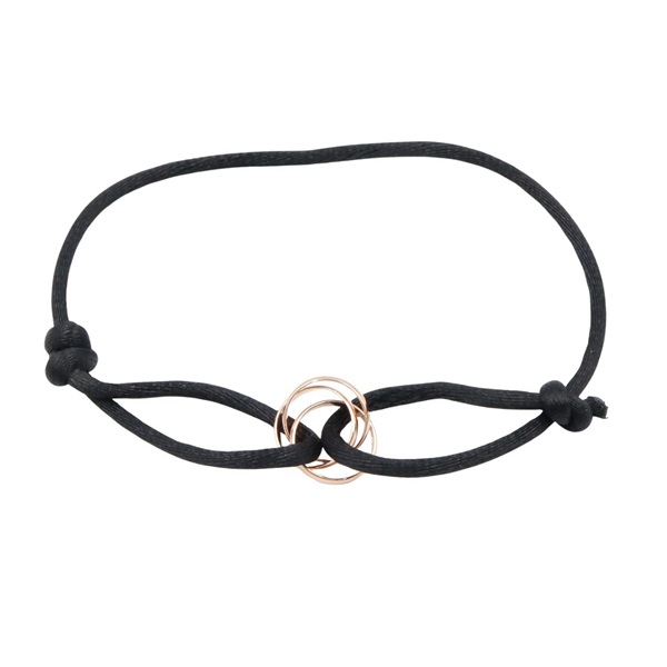 CARTIER Trinity Code Bracelet Bangle 18KRG Pink Rose Gold Used Unisex