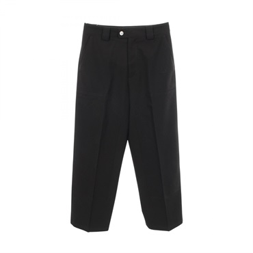 LOUIS VUITTON 25SS Tailored Wool Carpenter LV Embroidered Pockets Pants #44 Used