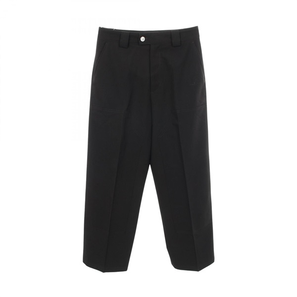 LOUIS VUITTON 25SS Tailored Wool Carpenter LV Embroidered Pockets Pants #44 Used