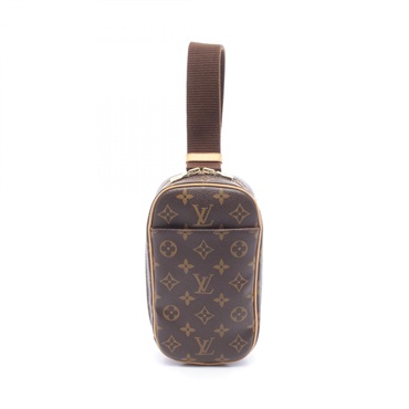 LOUIS VUITTON Pochette Gange Waist bum belt bag M51870 Monogram leather Brown
