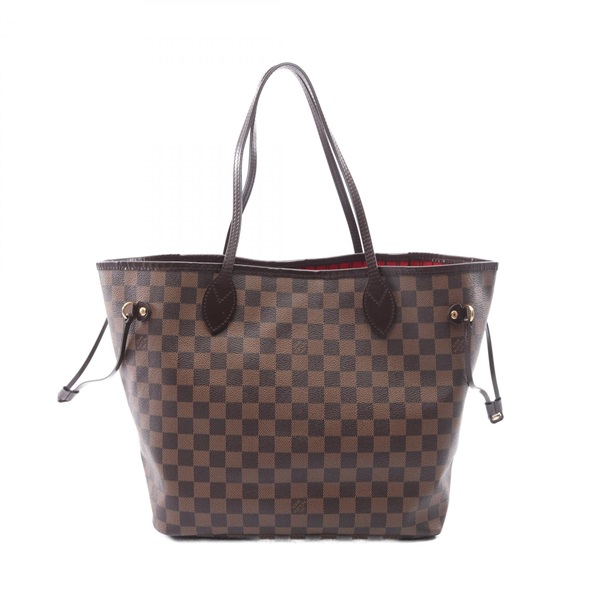 LOUIS VUITTON Neverfull MM Tote Shoulder Bag N51105 Damier Ebene canvas Used LV