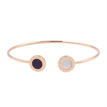 BVLGARI Bvlgari Bvlgari Bracelet 356433 Onyx Mother of Pearl 18KRG Used Women