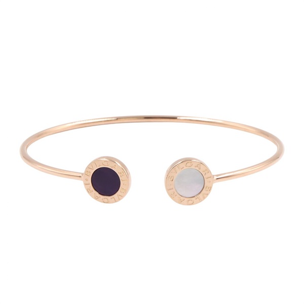 BVLGARI Bvlgari Bvlgari Bracelet 356433 Onyx Mother of Pearl 18KRG Used Women