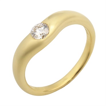 TIFFANY＆CO Diamond Ring 18KYG Yellow Gold Used women US size 5.75