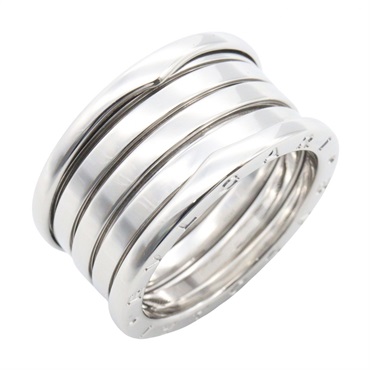 BVLGARI B-zero1 Ring 4 bands 18KWG White Gold Used Unisex US size 9.25 #60