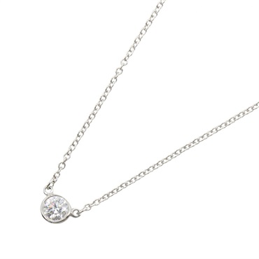 TIFFANY＆CO By the Yard Diamond Necklace Pendant Pt950 Platinum Used Wome