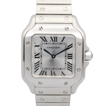 CARTIER Santos de Cartier SM Wrist Watch WSSA0082 Auto winding SS Used Women