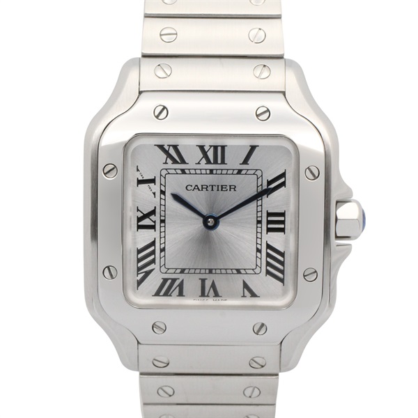 CARTIER Santos de Cartier SM Wrist Watch WSSA0082 Auto winding SS Used Women