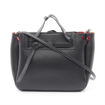 LOEWE LAZO MINI BAG 2-way Handbag leather Black Used Women