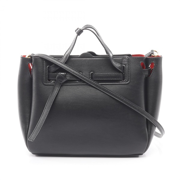 LOEWE LAZO MINI BAG 2-way Handbag leather Black Used Women