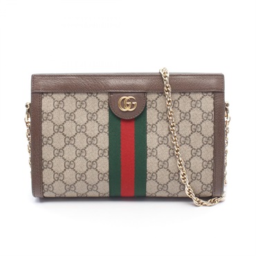 GUCCI Ophidia Small GG Supreme Chain Shoulder Crossbody Bag 503877 canvas Used