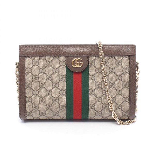 GUCCI Ophidia Small GG Supreme Chain Shoulder Crossbody Bag 503877 canvas Used