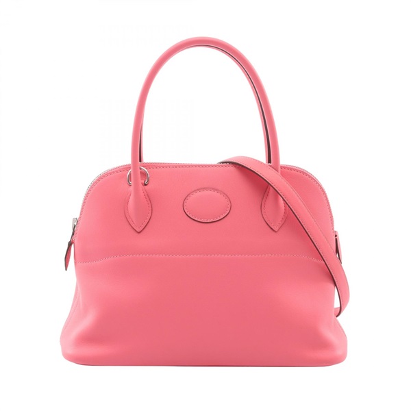 HERMES Bolide 27 shoulder Handbag C Swift leather Rose azalee Used SHW