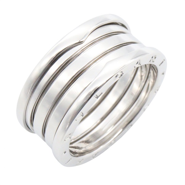 BVLGARI B-zero1 Ring 4 bands 18KWG White Gold Used unisex US size 10.75 #64