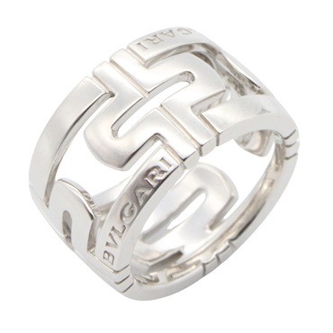 BVLGARI Parenthesi Ring 18KWG White Gold Used women US size 4 #47