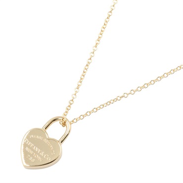 TIFFANY＆CO Heart Rock Necklace Pendant 18KYG Yellow Gold Used Women