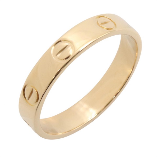 CARTIER Mini Love Ring 18KYG Yellow Gold Used women US size 6.25 #53
