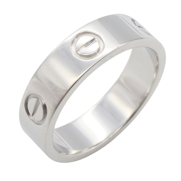 CARTIER Love Ring 18KWG White Gold Used Unisex US size 7 #55