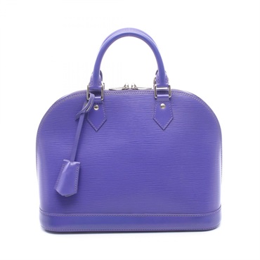 LOUIS VUITTON Alma PM Handbag M4060G Epi leather Purple Figue Used Women
