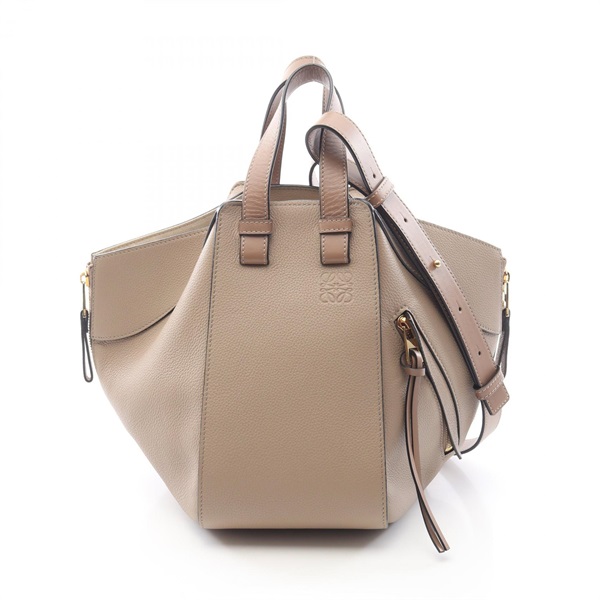 LOEWE Hammock Bag Small 2-WAY Shoulder Handbag A538S35X51 leather Beige Used