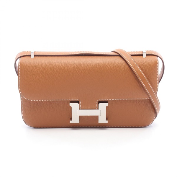 HERMES Constance 3 Elan Shoulder Bag 085425CK Epsom leather Brown Used K SHW