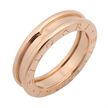 BVLGARI B-zero1 Ring 1 Band 18KPG Pink Rose Gold Used unisex US size 6 #52