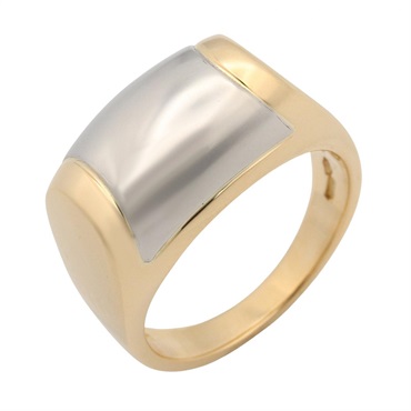 BVLGARI Tronchetto Ring 18KYG Gold Stainless Steel Used unisex US size 5.75