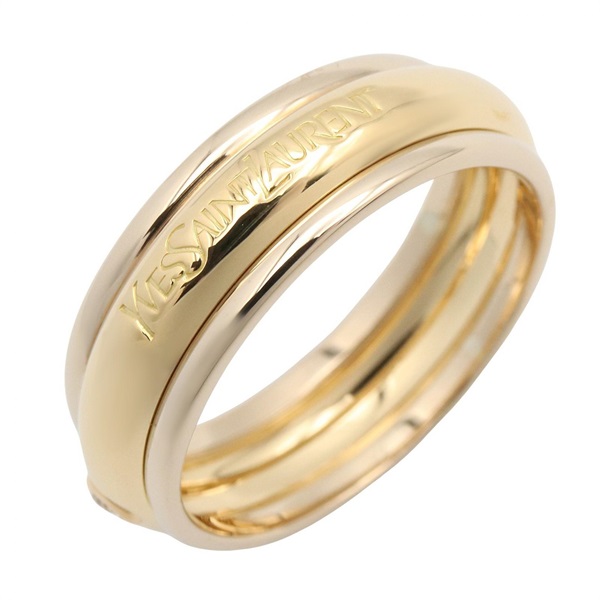 YVES SAINT LAURENT Ring 1PD Ring 18KYG Yellow Gold Used Women US Size 9.25