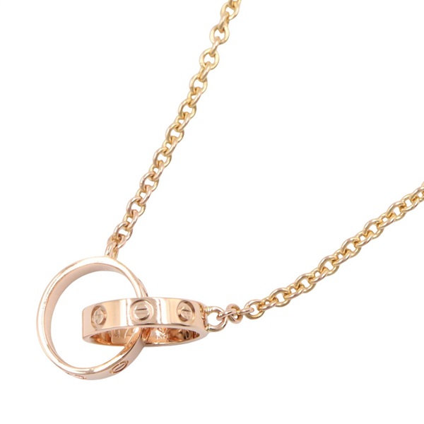 CARTIER Baby Love Necklace Pendant 18KRG Pink Rose Gold Used Women