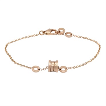 BVLGARI B.zero1 Element Bracelet 19cm 18KRG Pink Rose Gold Used Unisex