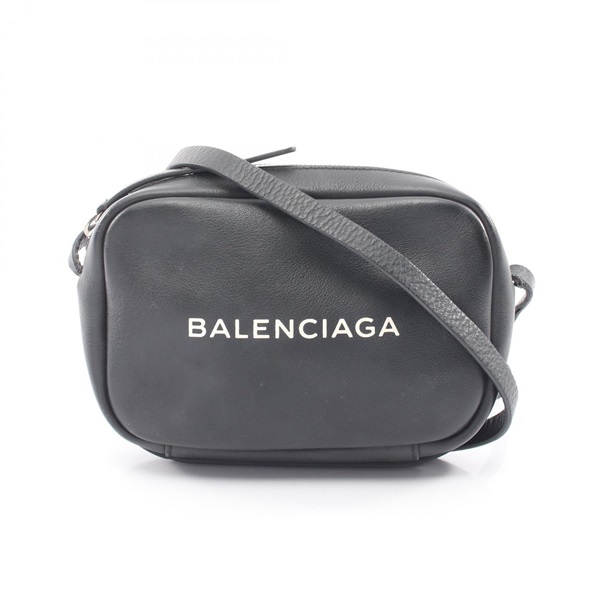 BALENCIAGA EVERYDAY CAMERA XS Shoulder Crossbody Bag 489809 leather Black Used