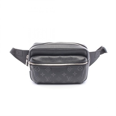 LOUIS VUITTON outdoor Waist Bum bag M30245 Taigarama leather Noir Used mens