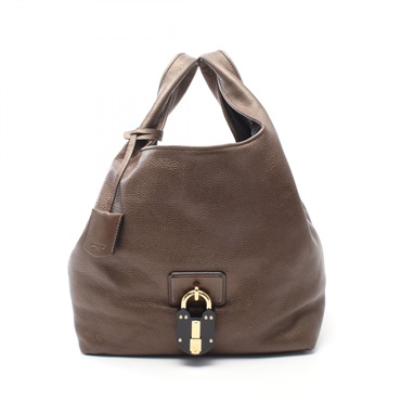LOEWE Karie GM Tote Bag leather Brown Used Women