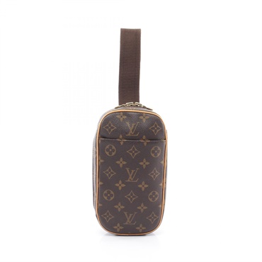 LOUIS VUITTON Pochette Gange Waist bum belt bag M51870 Monogram leather Brown