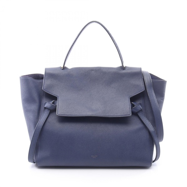 CELINE BELT MINI shoulder Handbag 176103 leather Blue Used Women