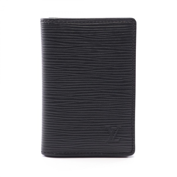 LOUIS VUITTON Organizer de Poche Card Case M60642 Epi leather Black Used mens