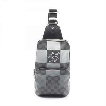 LOUIS VUITTON Avenue sling Waist bag N40403 Damier graphite Giant canvas Black