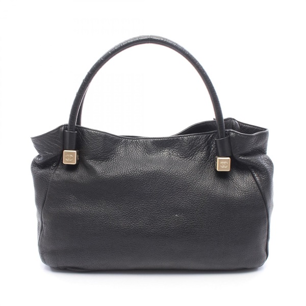 CHANEL CocoCube Hobo Bag Shoulder Bag leather Black GHW Used Women CC