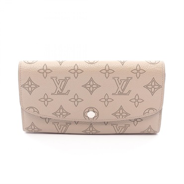 LOUIS VUITTON Portefeuille Iris Bifold wallet M60144 Mahina leather Galet Used