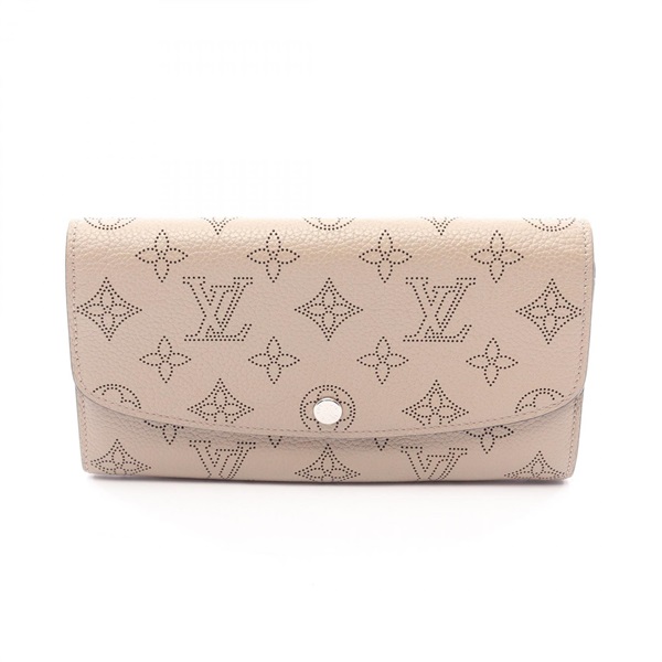 LOUIS VUITTON Portefeuille Iris Bifold wallet M60144 Mahina leather Galet Used