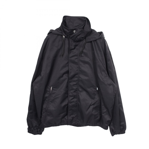 CELINE Windbreaker Mountain Hoodie Jacket Nylon Black NEW mens size 48