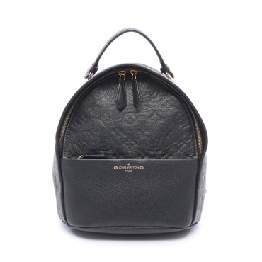 LOUIS VUITTON Sorbonne Rucksack Backpack M44016 Monogram empreinte leather Noir